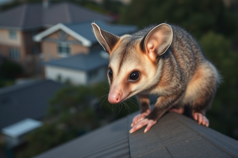 Possum in Wantirna residential area