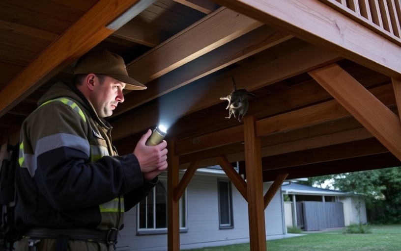 Under Deck Possum Removal in Wantirna